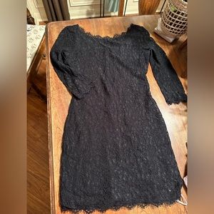 BABATON BLACK LACE DRESS